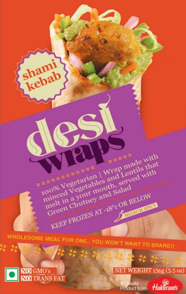 Haldirams Shami Kebab Wrap 156g