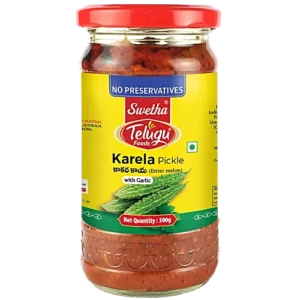 Telugu Foods  Karela Pickle (No Garlic) 300g
