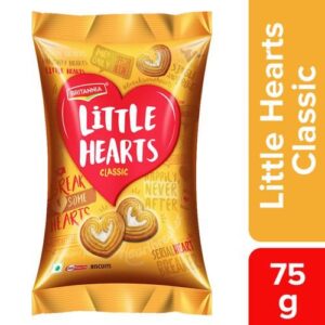 Britannia Little Hearts Biscuits 75g
