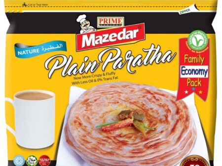 Mazedar Family plain Paratha 25 pieces -pack Frozen (Economi Pack)