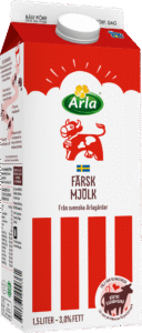 Arla fresh standard milk 3,0% 1.5L
