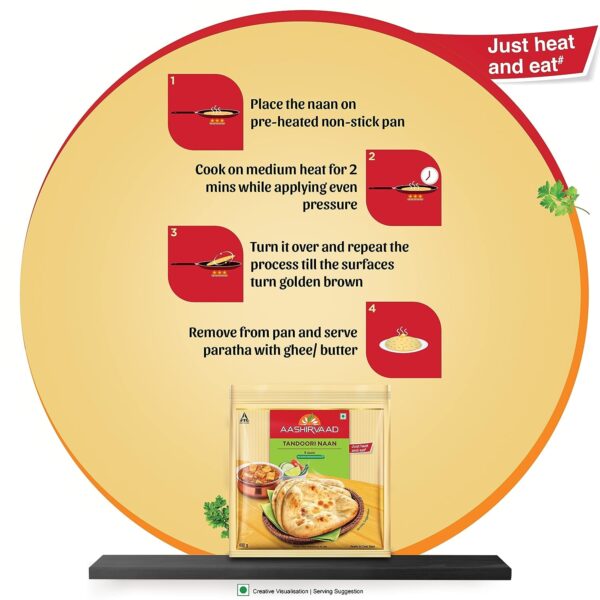 Aashirvaad Tandoori Naan 400g - Image 2