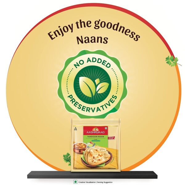 Aashirvaad Tandoori Naan 400g - Image 3