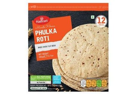 Haldirams or Bikano Phulka Roti 360g - 12pcs