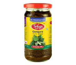Telugu Foods Gongura Pickle (No Garlic) 300g