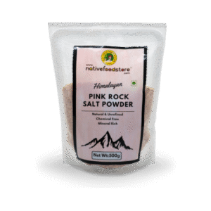 Native food store Pink Himalayan Rock Salt powder 500g