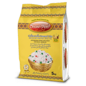 Ocean pearl Golden sella basmati rice 5 kg ( free sapoon inside ) offer price