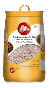Double horse Palakkadan Matta Rice (Short grain)–5kg