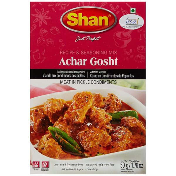 Shan achar gosht 100 g 2 pack inside