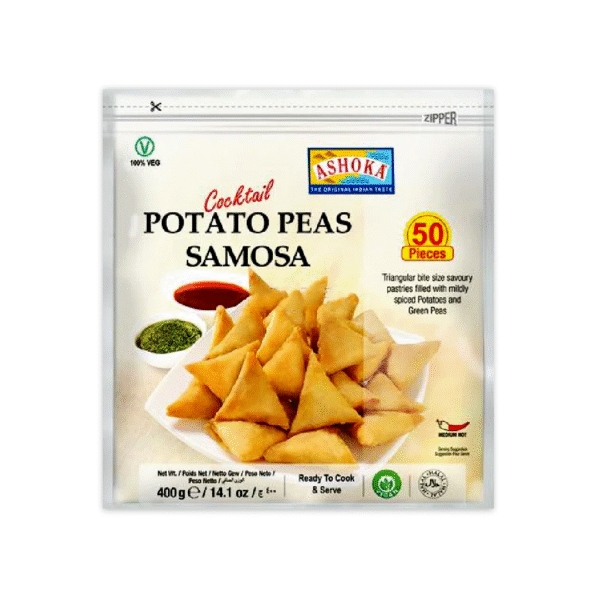 Frozen Ashoka Potato Peas Mini Samosa 400g - 50pcs