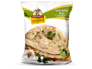 Bombaywalla Garlic Butter Naan 20 pieces Family pack