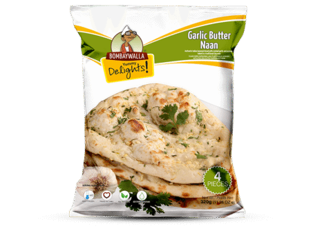 Bombaywalla Garlic Butter Naan 20 pieces Family pack