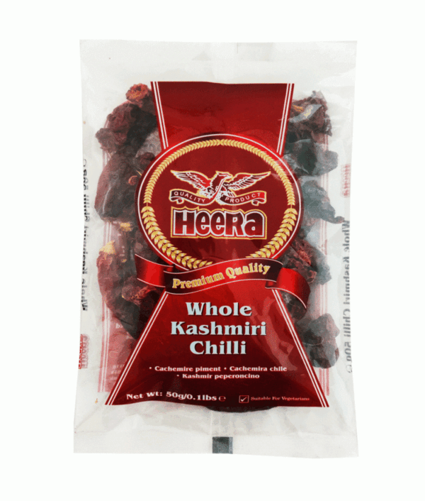 Kashmiri Chillies Whole (Heera) 50g