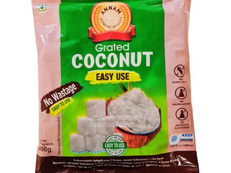 Annam or chakra Grated Coconut Easy Use Cubes 400g