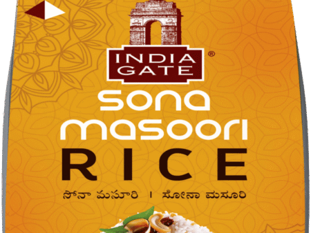India Gate Sona Masoori 10 KG  (5 kg 2 bag)
