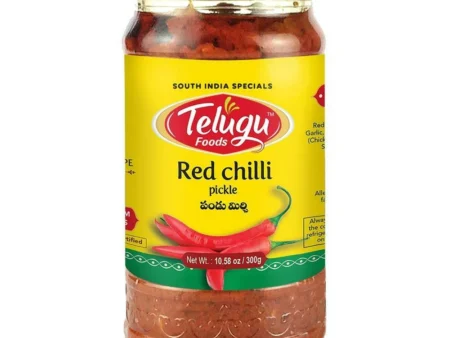 Telugu Foods Red Chilli Pickle (No Garlic) 300g
