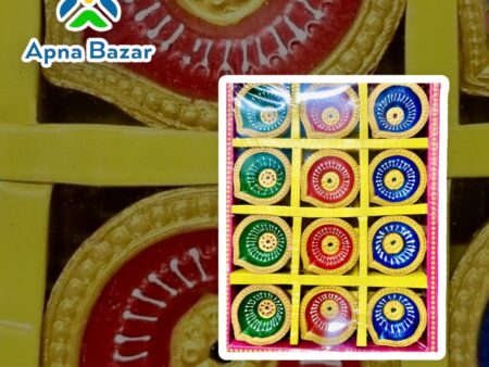 Fancy Authentic Handmade Diyas (12 Pcs) without Wax