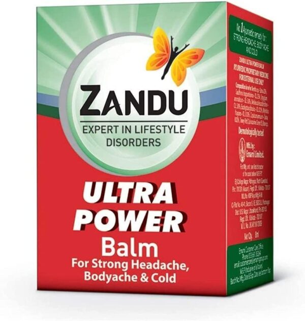 Zandu Ayurvedic Balm - 8ml, Unscented, For Adults, Unisex 8 ml