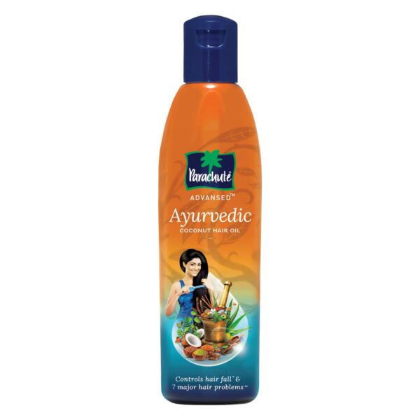 Parachute Advansed Ayurvedic Coconut Hair Oil, Controls Hairfall and 7 Major Hair Problems, 90 ml