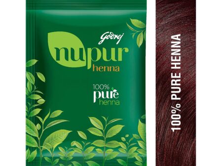 Natural Godrej Nupur Henna Mehendi Powder Hair Color Dye with Amla 150 g 25 % extra free
