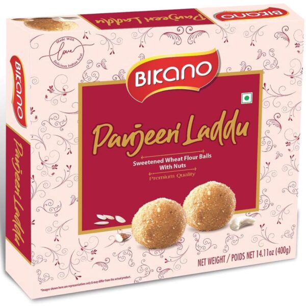 Bikano Panjeeri Laddu (Sweetened Wheat Flour Balls with Nuts) 400g