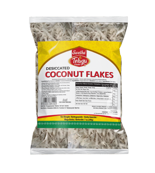 Telugu Foods Desiccated coconut flakes – 200gm