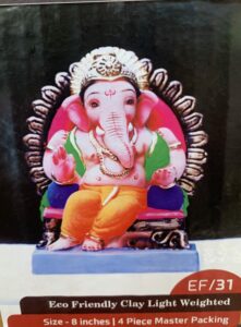 Ganesha Chaturthi Eco Friendly 8 INCHES (EF31)