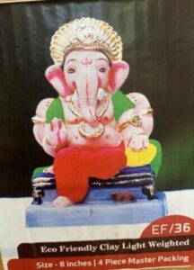 Ganesha Chaturthi Eco Friendly 8 INCHES (EF36)
