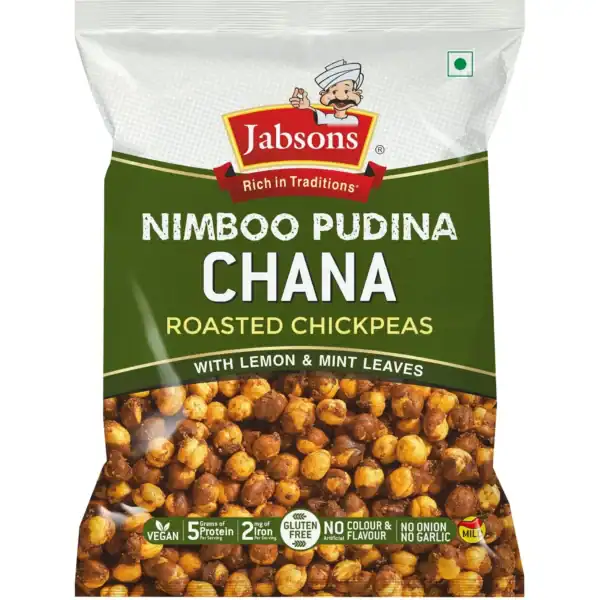 Jabsons Roasted Chana Nimboo Pudina 150gm