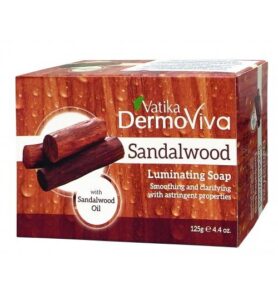 Vatika DermoViva Luminating Soap with Sandalwood Oil 125g
