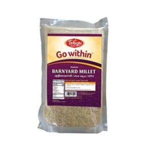 Telugu Foods Swetha – Unpolished barnyard Millet 500 GMs