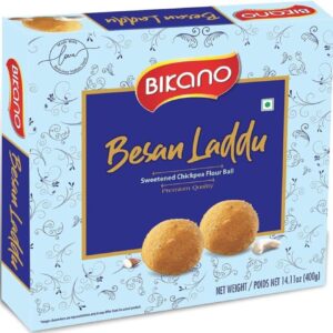 Bikano Besan Laddu (Sweetened Chickpea Flour Balls) 400g