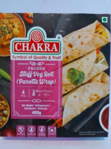 Frozen Chakra Stuff Veg Roti 400g