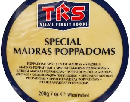 TRS Madras Plain Papadum (200g) pappad