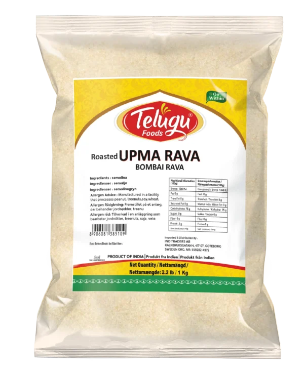 Telugu Foods Roasted Upma Rava  ( BOMBAY RAVA)1 KG
