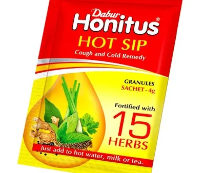 Dabur Honitus Hot Sip Granules, 1 Sachet