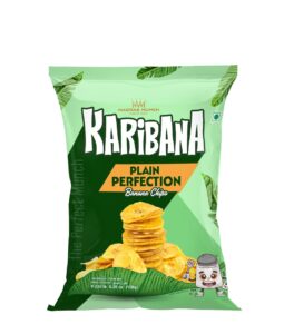 Karibana Banana Chips Plain Perfection | Madras Munch | 150g