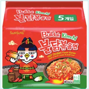 SAMYANG BULDAK KIMCHI HOT CHICKEN FLAVOUR RAMEN 5 PIECE