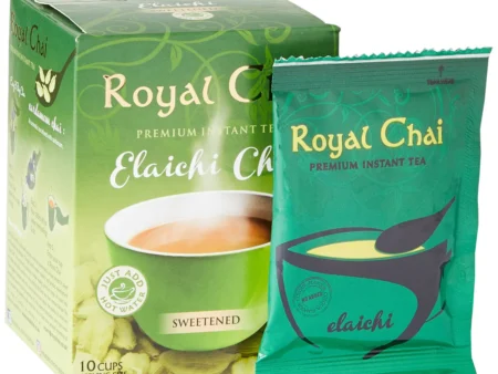 Royal Chai Elaichi Premium Instant Indian Tea UnSweetened - 10 Sachets