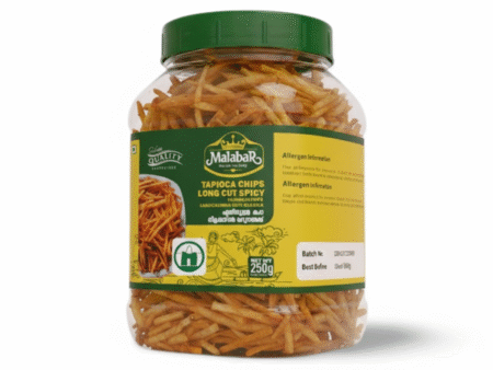 Crown Malabar Tapioca Chips Long Cut Spicy - 250g