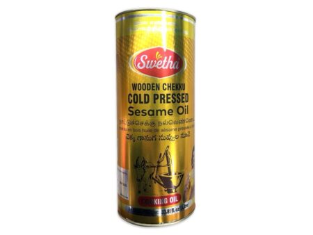 swetha sesame cold pressed oil 1 ltr tin