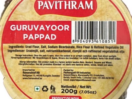 Pavithram Guruvayoor Appalam 200g