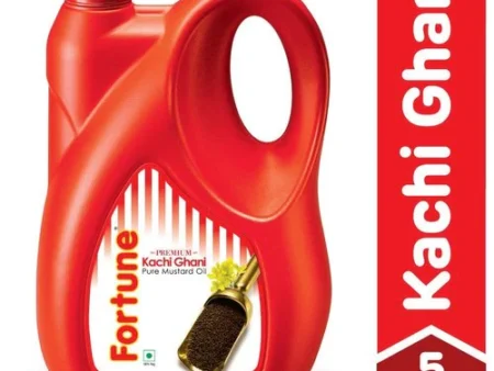 FORTUNE MUSTARD OIL PURE KACHI GHANI 5 LTR