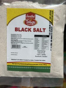 Swetha Telugu foods black salt 100 g