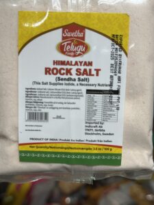 Swetha Telugu foods Himalayan rock salt( Sendha salt ) 100 g