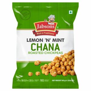 Jabsons – Lemon and Mint Chana, 140g (Roasted Chickpeas)