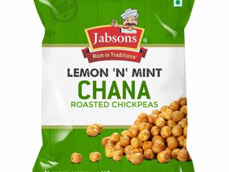 Jabsons - Lemon and Mint Chana, 140g (Roasted Chickpeas)