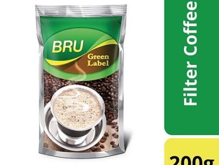 Bru Green label  Instant Coffee Pouch 200g